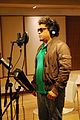 Image 17A Mexican son jarocho singer recording tracks at the Tec de Monterrey studios (from Recording studio)