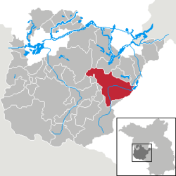 贝利茨在波茨坦-米特尔马克县的位置