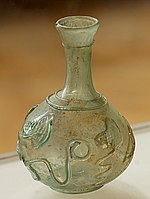 Glassware from Roman Syria (or more precisely, Lebanon), with ivy leaves decoration, 100-300 AD, Louvre, Paris