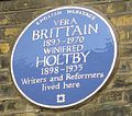 Plaque at 58 Doughty Street, London