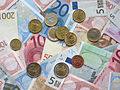 Image 28Coins and banknotes of the Euro, the single-currency introduced from 1999 (from History of the European Union)