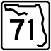 State Road 71 marker