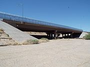 Different view of the Gila Bend Overpass.