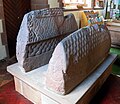 Hogback tombs in the church