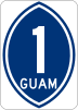 Guam Highway 1 marker