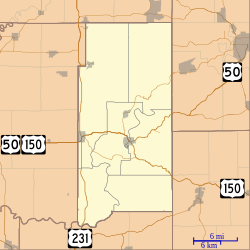 Mount Olive is located in Martin County, Indiana