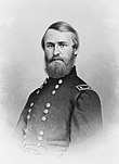 Old picture of an American Civil War general with beard