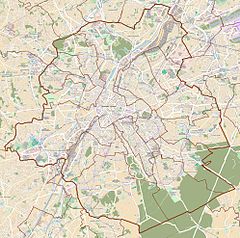 埃特貝克站在布魯塞爾首都大區的位置