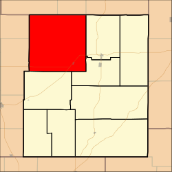 戴蒙德克里克镇区在蔡斯县的位置