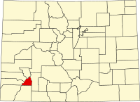 科罗拉多州圣胡安县地图