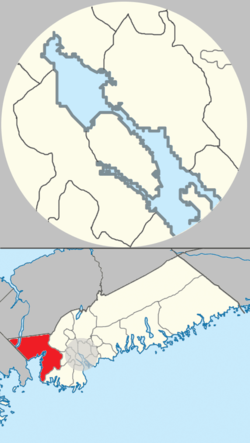 Location of St. Margarets Bay planning area of municipal Halifax.