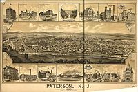 A view of Paterson c. 1880