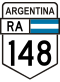 National Route 148 shield}}