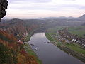 View of the Elbe River from Bastei