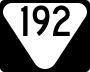 State Route 192 marker