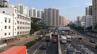 香港观塘道靠左行驶
