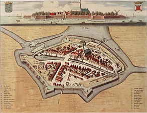 Cityscape of Sloten, 1664