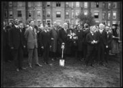 President Warren G. Harding at the groundbreaking of National Baptist Memorial Church, 23 April 1921, Library of Congress, Harris & Ewing Collection