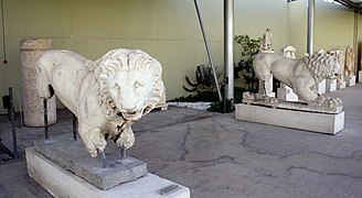 Depiction of the lion from the 4th century BC, Greece