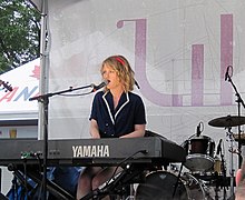 Darrelle London performs at Lilith Fair on 24 July 2010