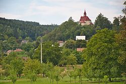 Church of the Guardian Angels over the village