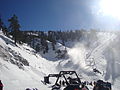 The base of Chair #2 at Mt. Baldy with Thunder Mountain in the background