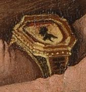 Detail: seal ring with a maure (moor's head)