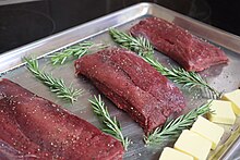 raw ostrich filet