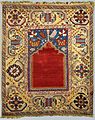 17th-century Turkish prayer rug with a single niche; National Museum, Warsaw