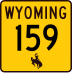 Wyoming Highway 159 marker