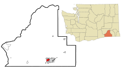 Location of Garrett, Washington