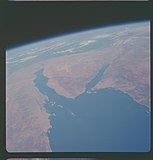 阿波罗七号拍下的西奈半岛