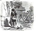 A Brahmin standing in Prayer on a Street Corner, 1863