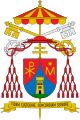 最近一次宗座空缺期間擔任總務樞機的塔爾奇西奧·貝爾托內所使用的牧徽。