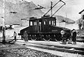 Image 16A prototype of a Ganz AC electric locomotive in Valtellina, Italy, 1901 (from Locomotive)