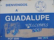 Welcome to Guadalupe Bienvenidos a Guadalupe