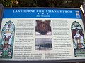 Lansdowne Christian Church-Historic Marker, December 2009