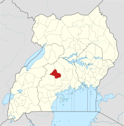 District location in Uganda