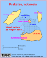 1883年喷发后地理上的变化