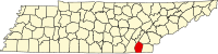 田纳西州布拉德利县地图