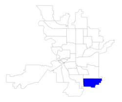 Location within the city of Spokane