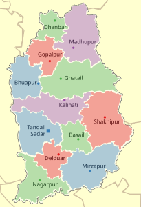 Upazilas of Tangail District