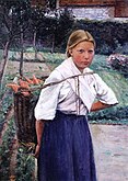 Porkkanoita kantava tyttö (hacia 1889)