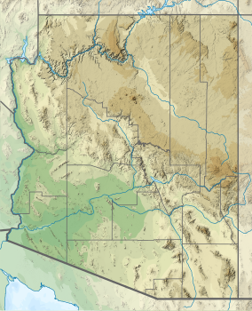 Map showing the location of Chiricahua National Forest