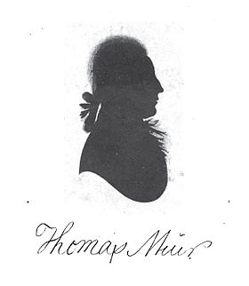 Profile of Thomas Muir taken from a bust circa 1793