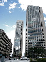 Harbor Towers, on former site of India Wharf, 2010