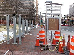 Construction of 23rd & Crystal Metroway station in 2016