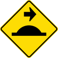 (W3-4) Speed Hump on Right (used in South Australia)