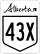 Highway 43X marker