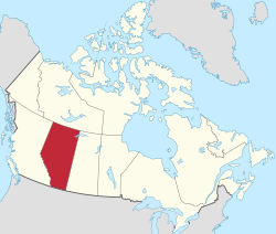 艾伯塔省在加拿大的位置